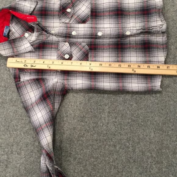 Quad Seven Boys 5‎ Plaid Woven Button Shirt Long Sleeve 100% Cotton - Picture 9 of 10